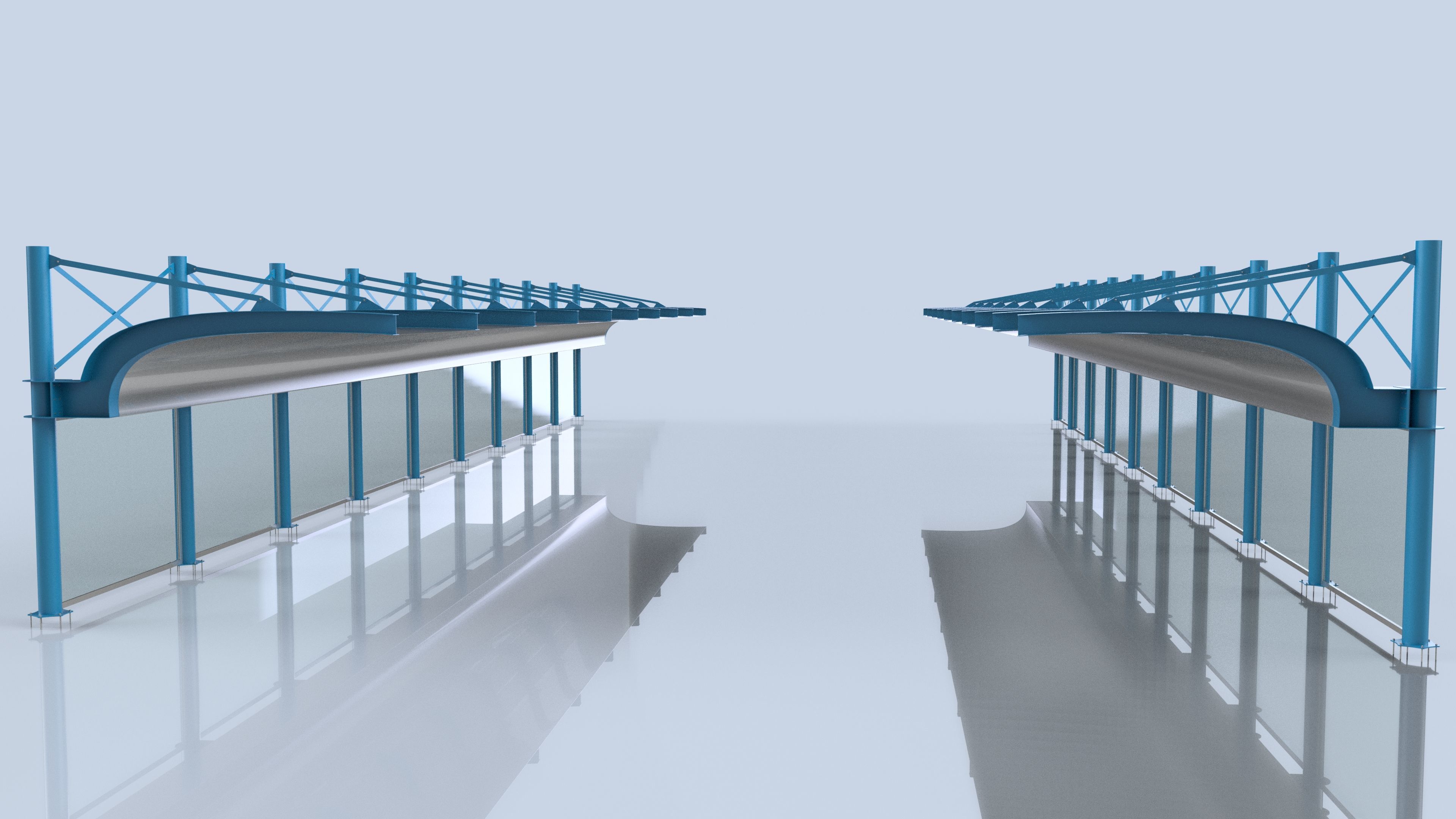 3D Parking Model Free low-poly 3D model_5