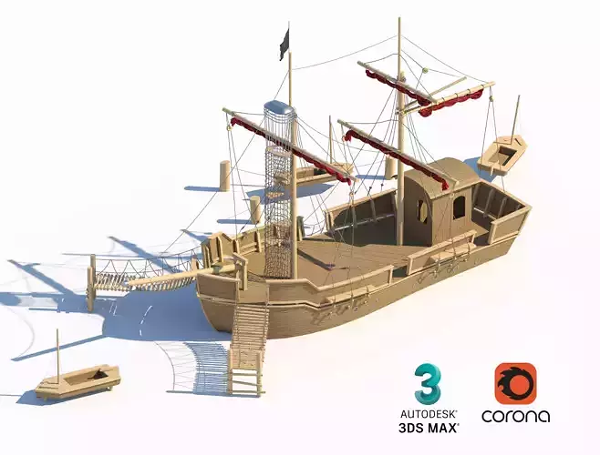 Pirate Ship Playground Adventure Set