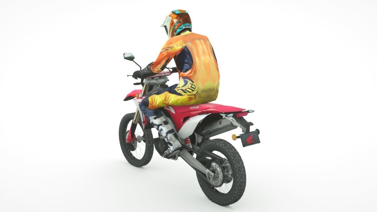 12 Low Poly Motorcycles Low-poly 3D model_4