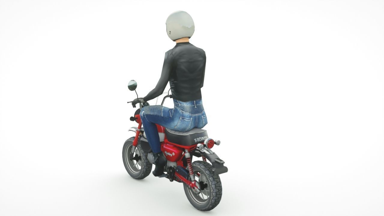 12 Low Poly Motorcycles Low-poly 3D model_7