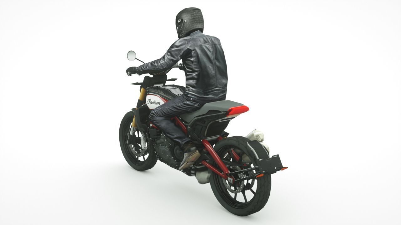 12 Low Poly Motorcycles Low-poly 3D model_5