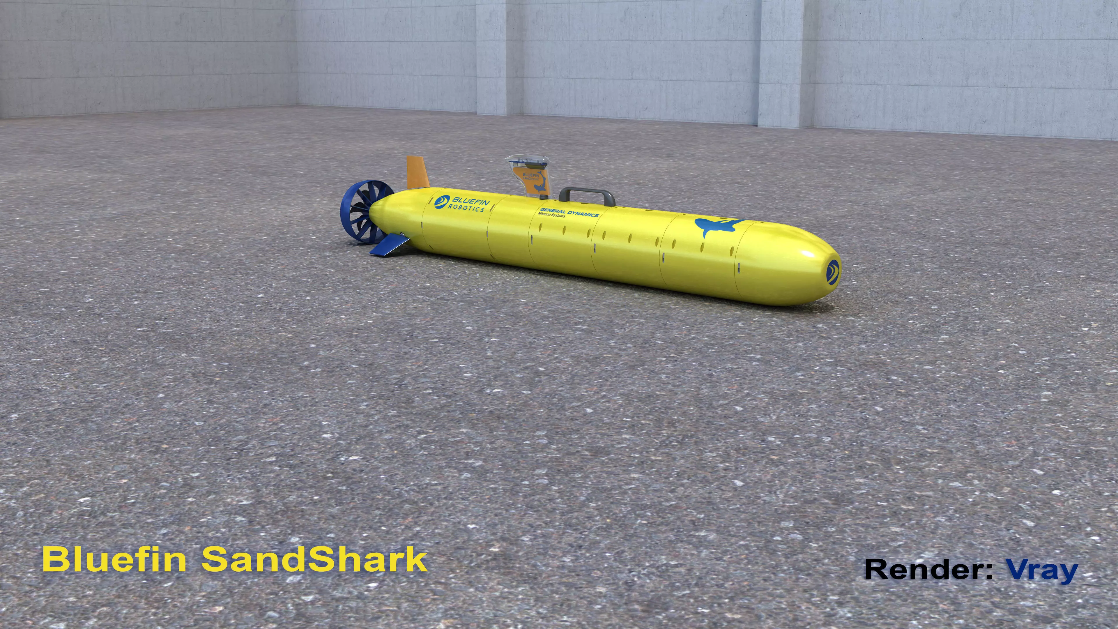 Bluefin SandShark AUV 3D model_0