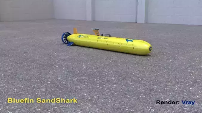 Bluefin SandShark AUV 3D model
