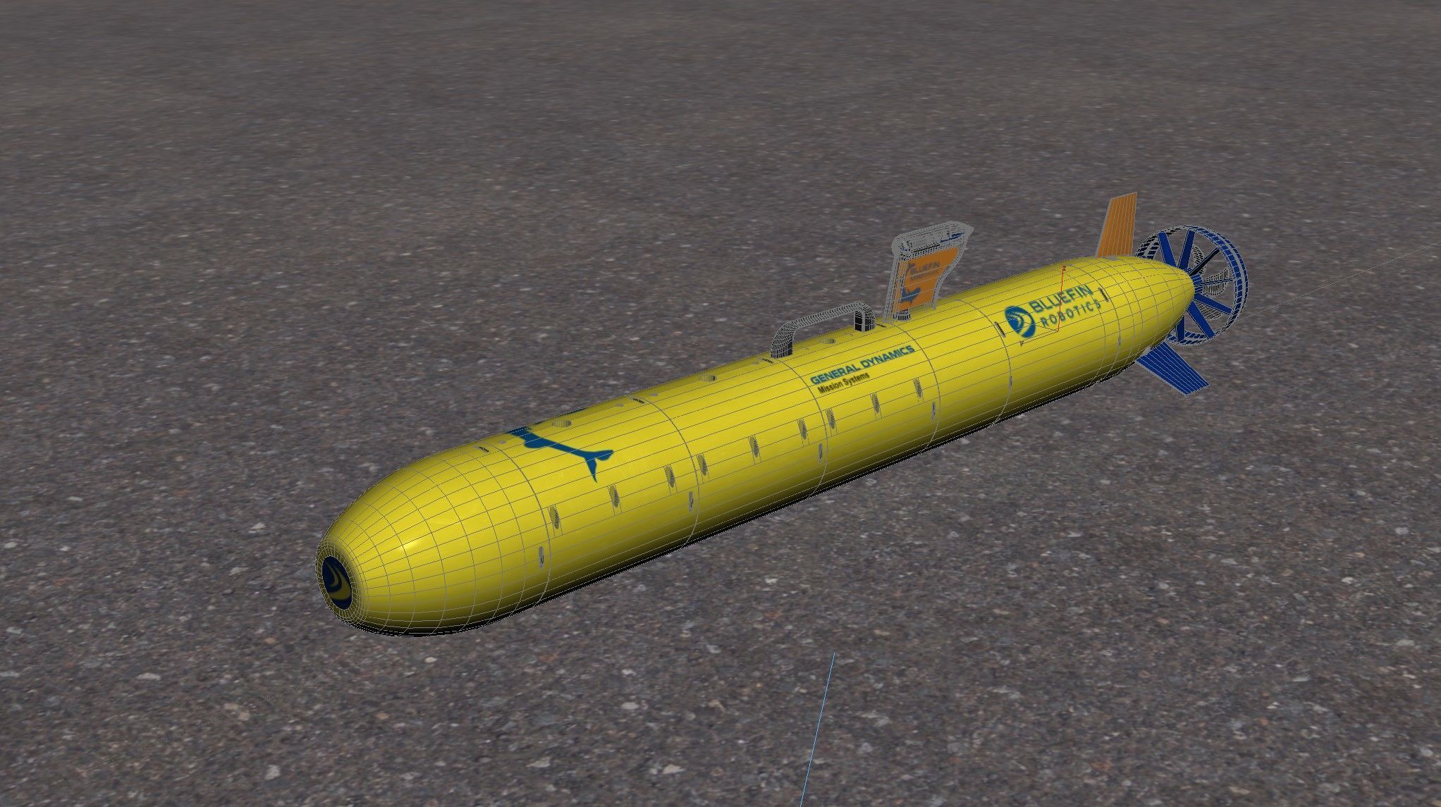 Bluefin SandShark AUV 3D model_8