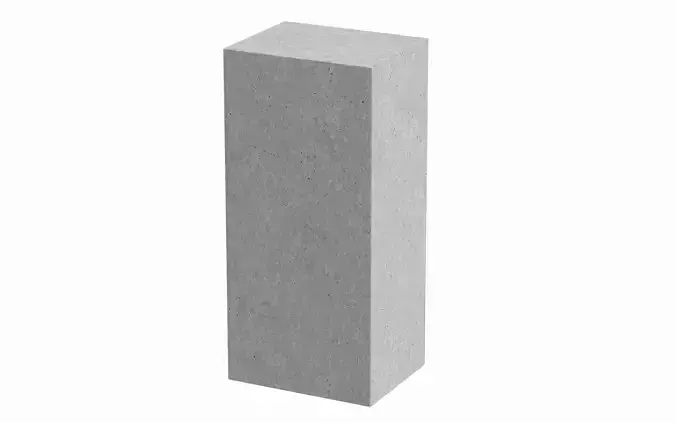 Concrete Block 3D model