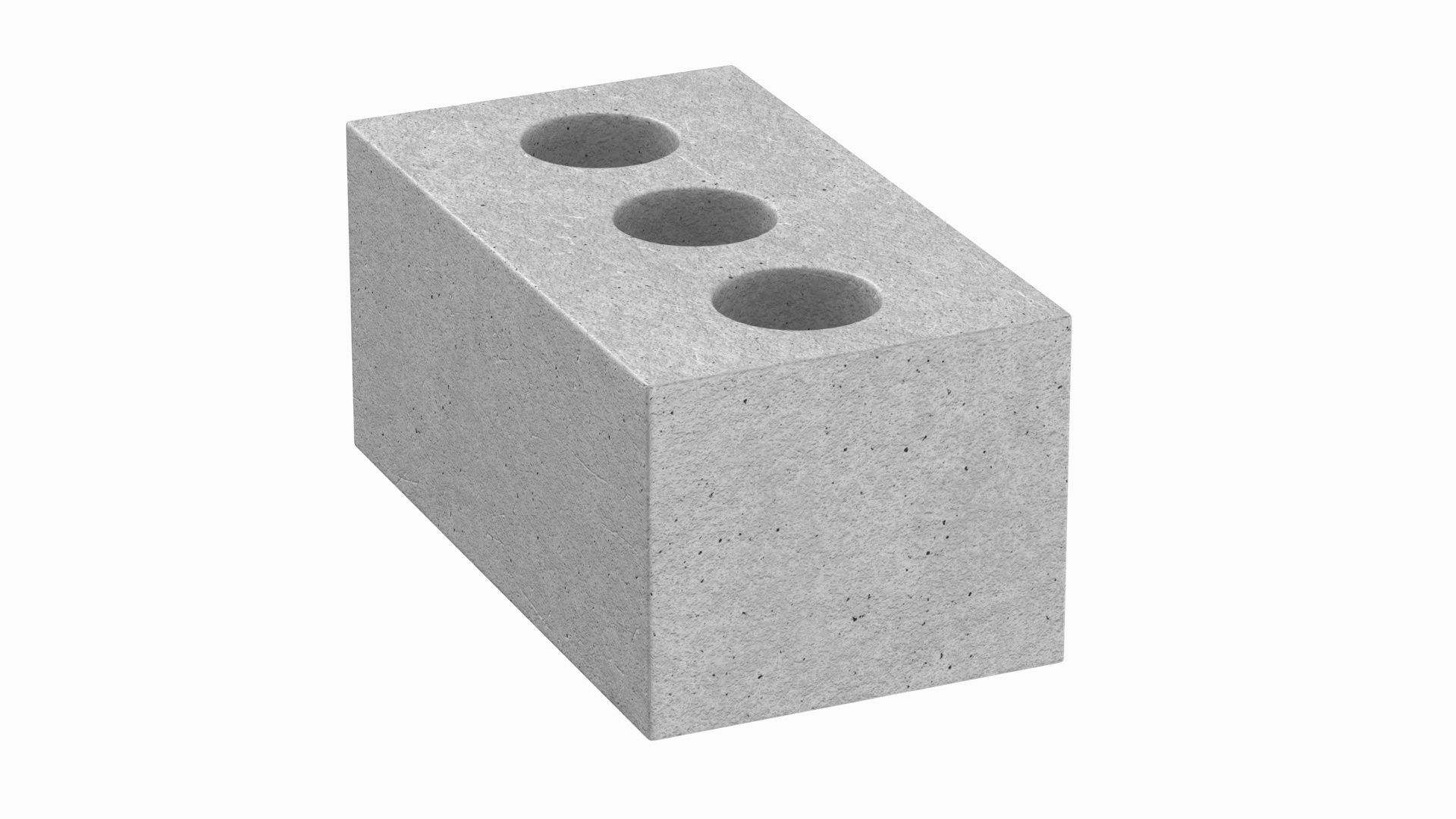 Concrete Brick 3D model_2