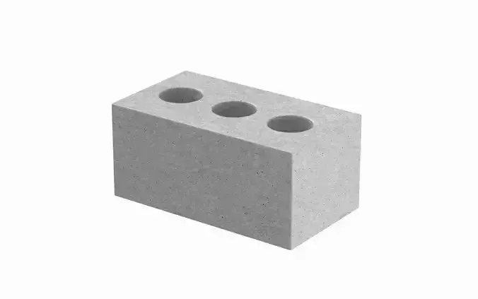 Concrete Brick 3D model Concrete Brick 3D model