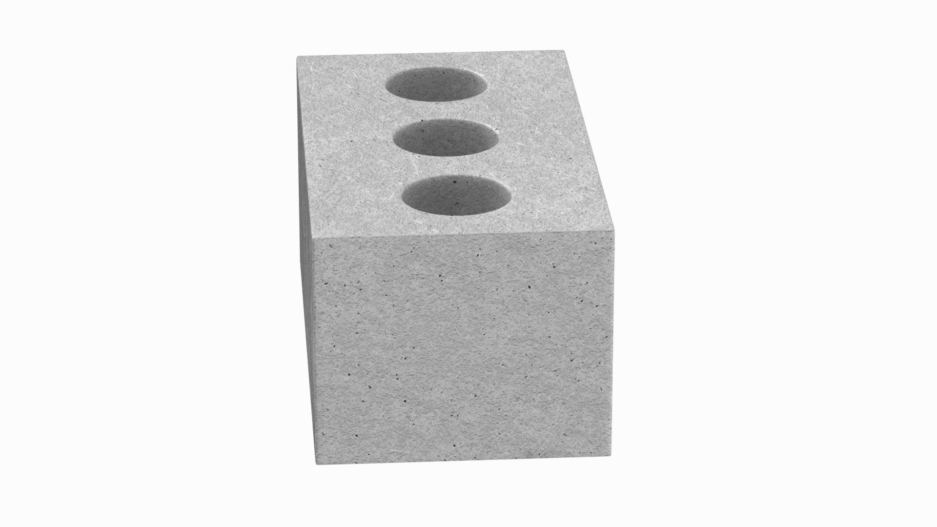 Concrete Brick 3D model_5
