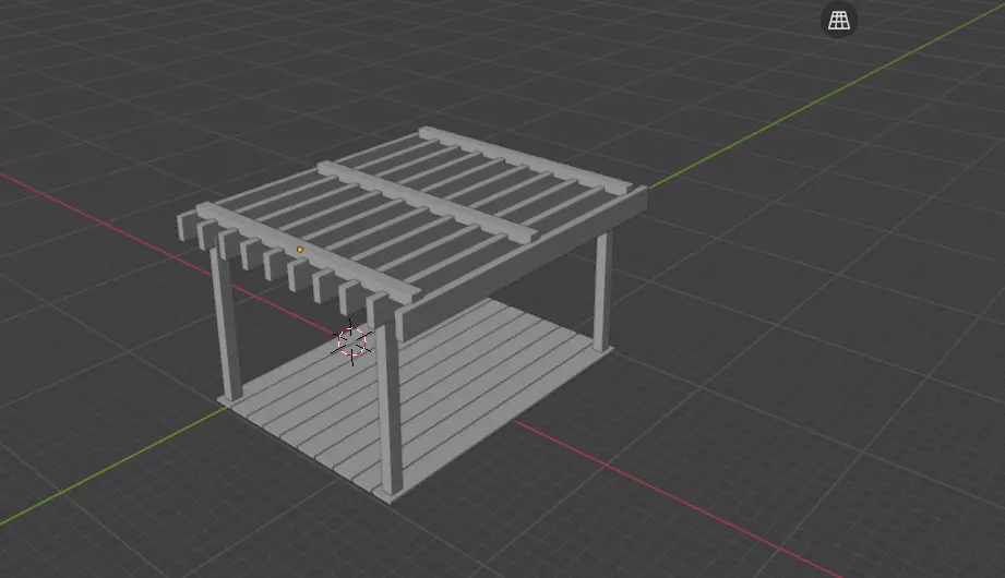 Gazebo  Free low-poly 3D model_0