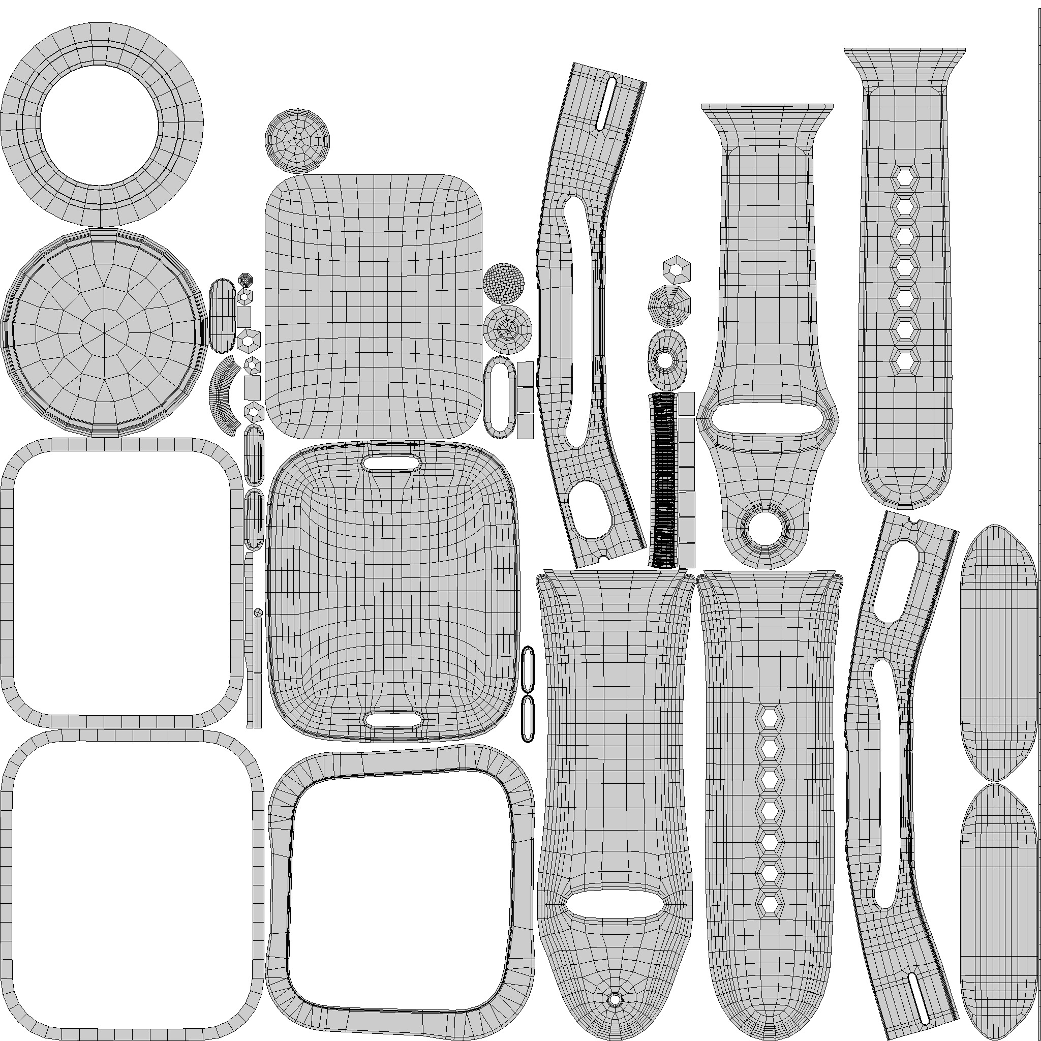 Apple Watch SE - Midnight Sport Band 3ds Max 3D model_9