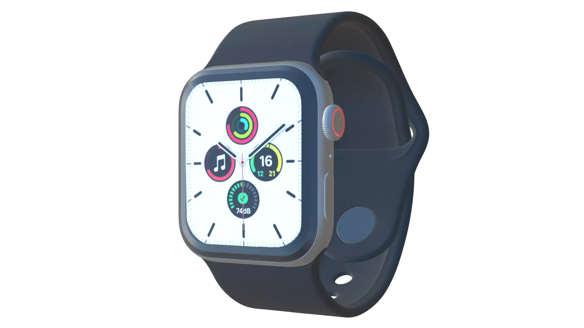 Apple Watch SE - Midnight Sport Band 3ds Max 3D model_0