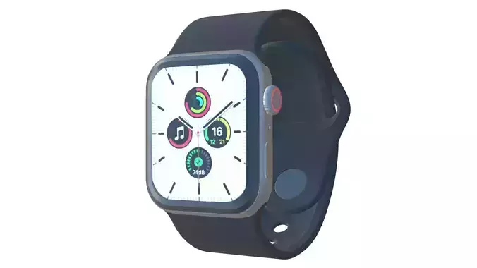 Apple Watch SE - Midnight Sport Band 3ds Max