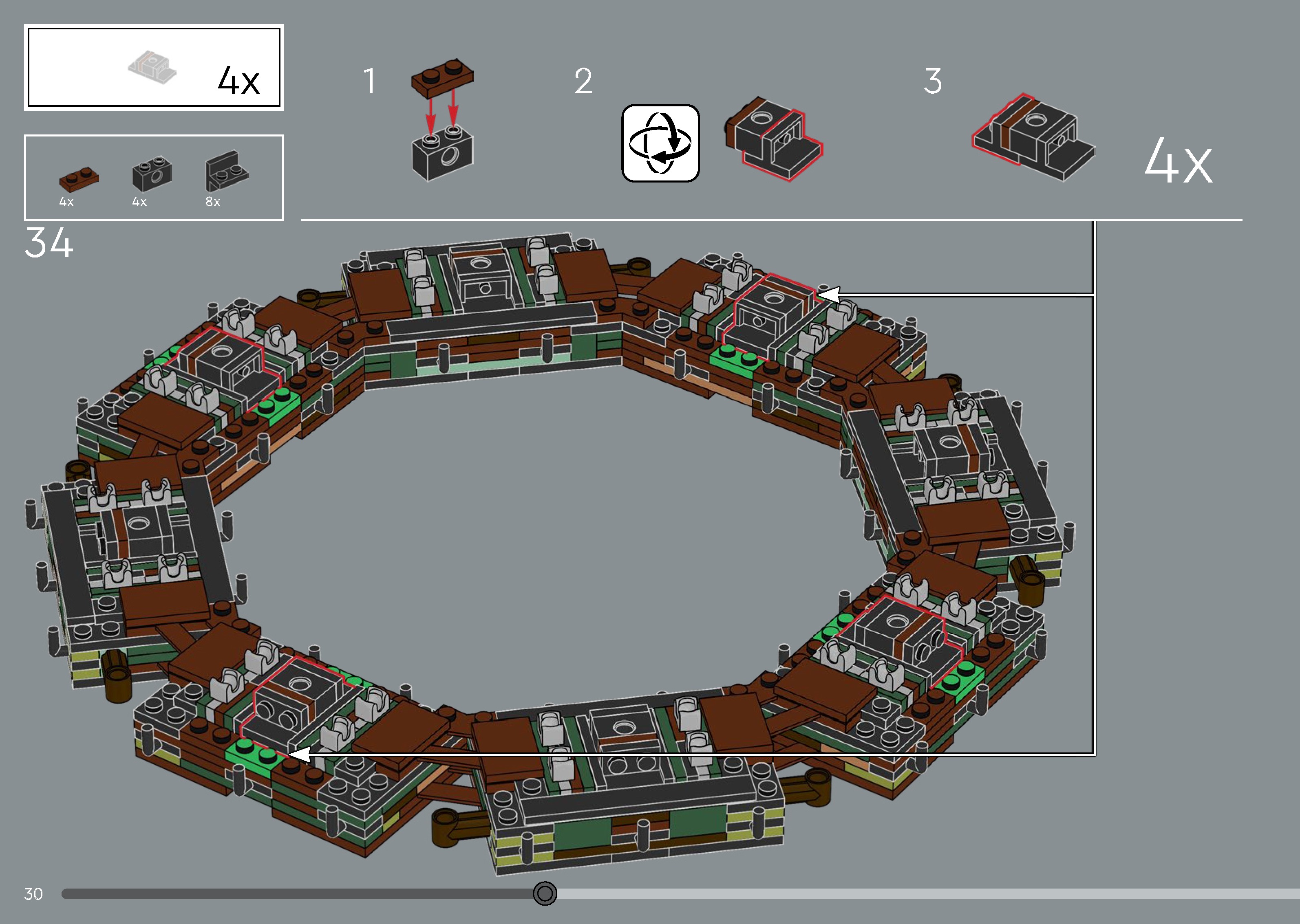 TwindBricks3D - 10340 Wreath 3D print model_26