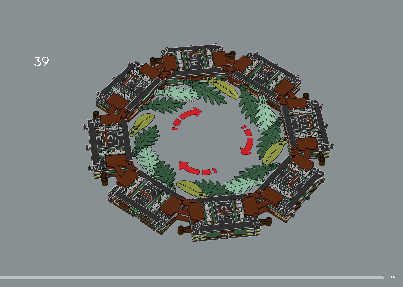 TwindBricks3D - 10340 Wreath 3D print model_22