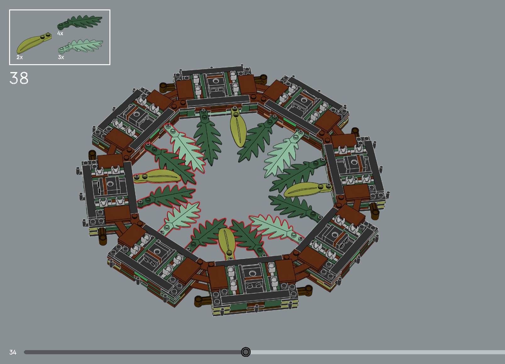 TwindBricks3D - 10340 Wreath 3D print model_23