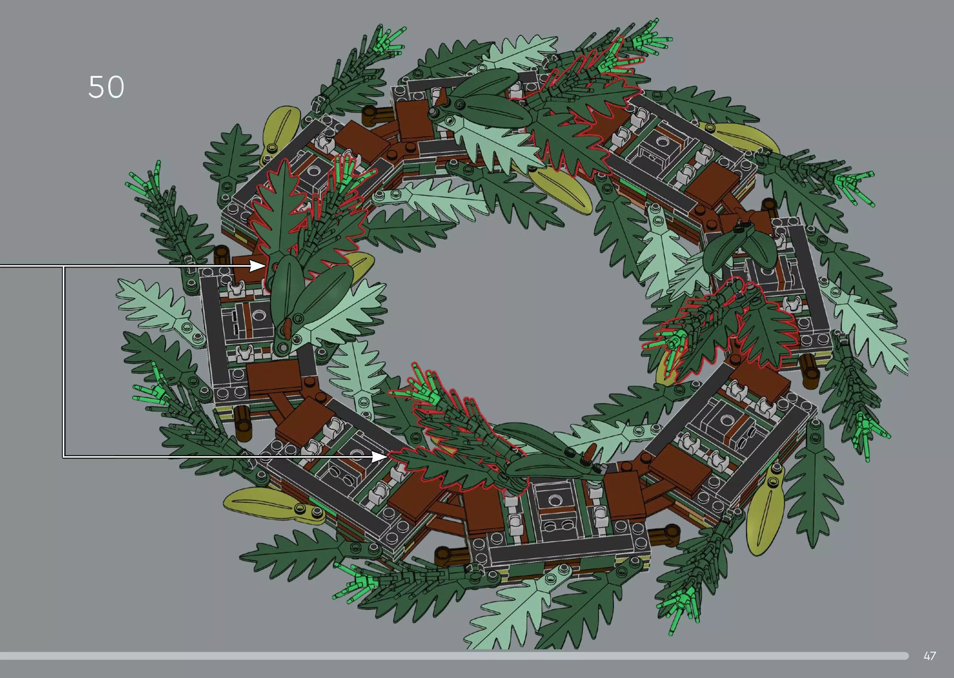 TwindBricks3D - 10340 Wreath 3D print model_44