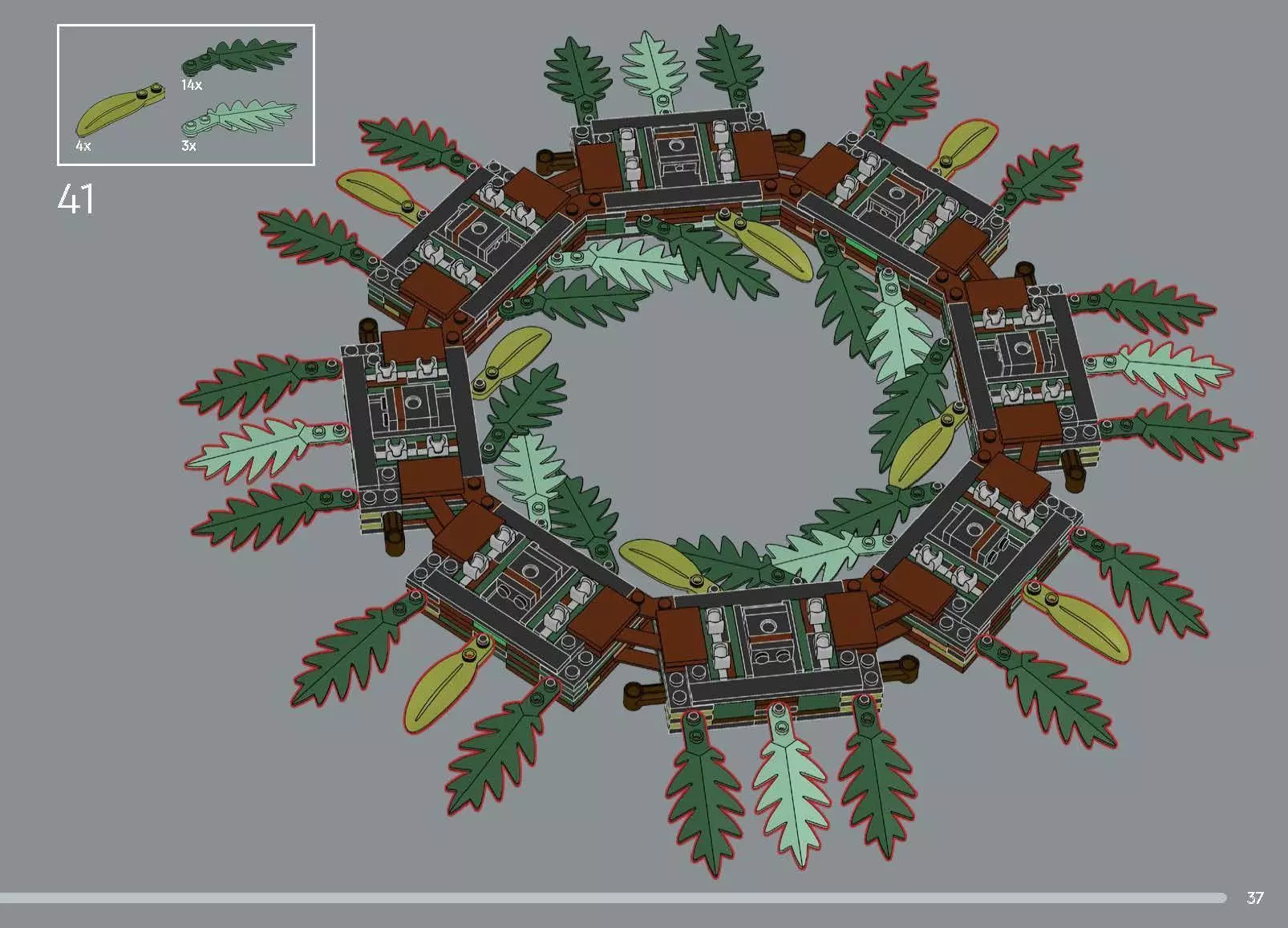 TwindBricks3D - 10340 Wreath 3D print model_31