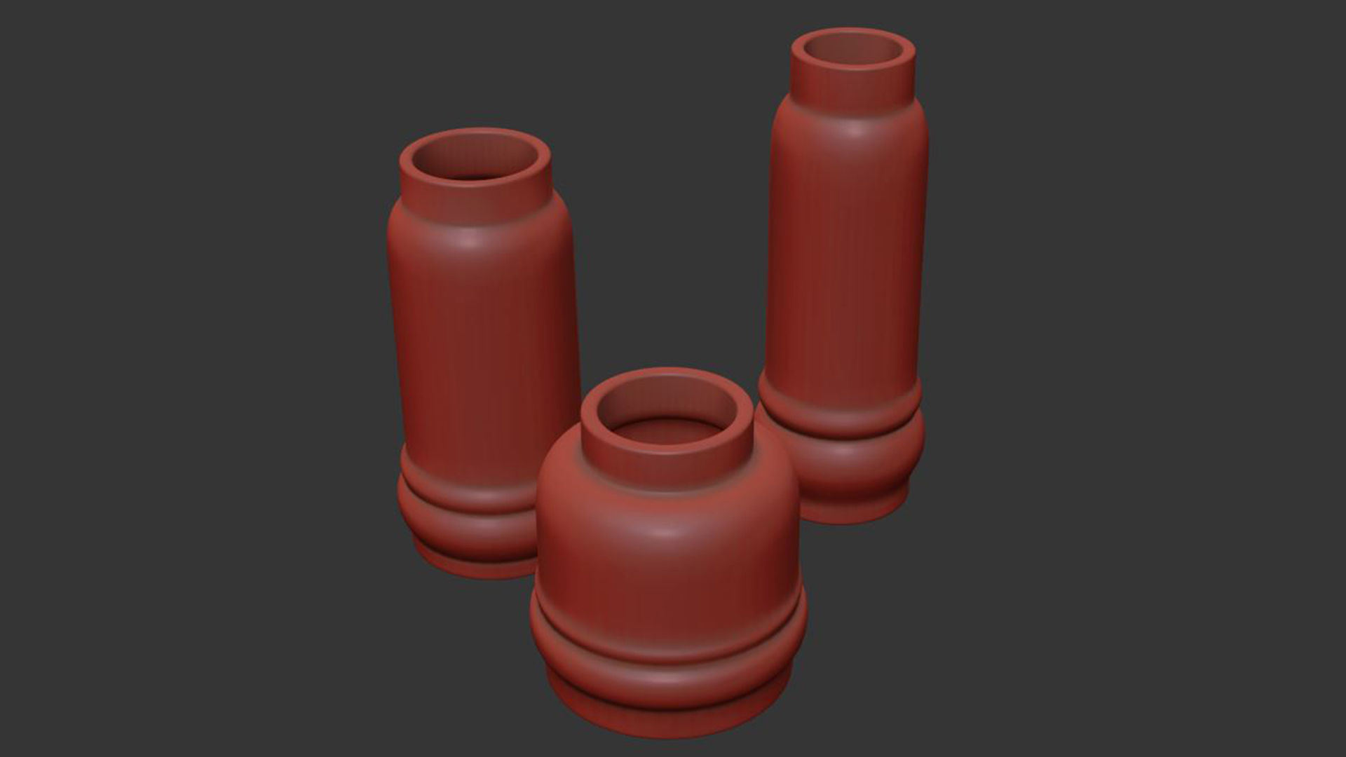 Jayden White Vase 3D model_6