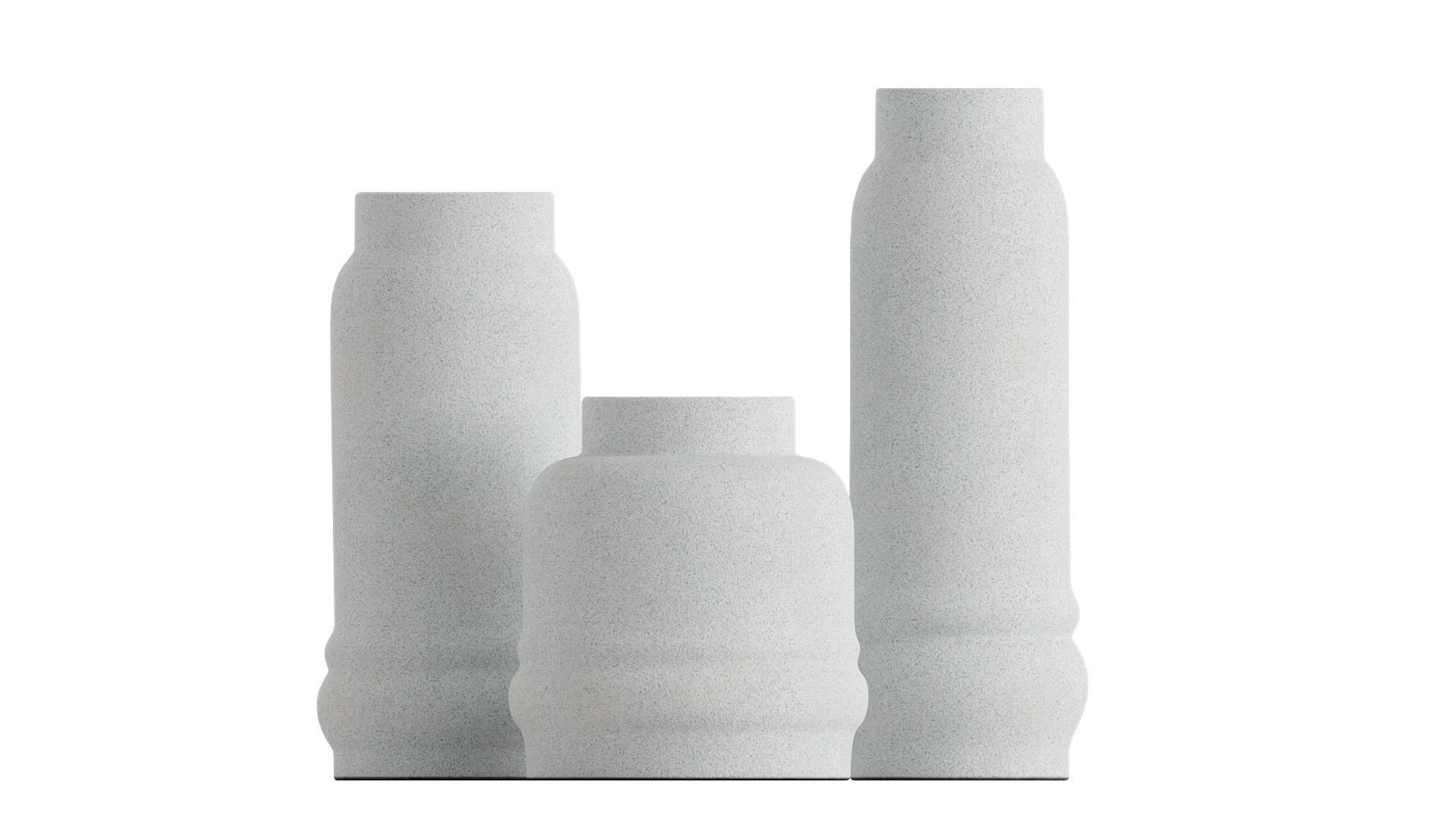 Jayden White Vase 3D model_4