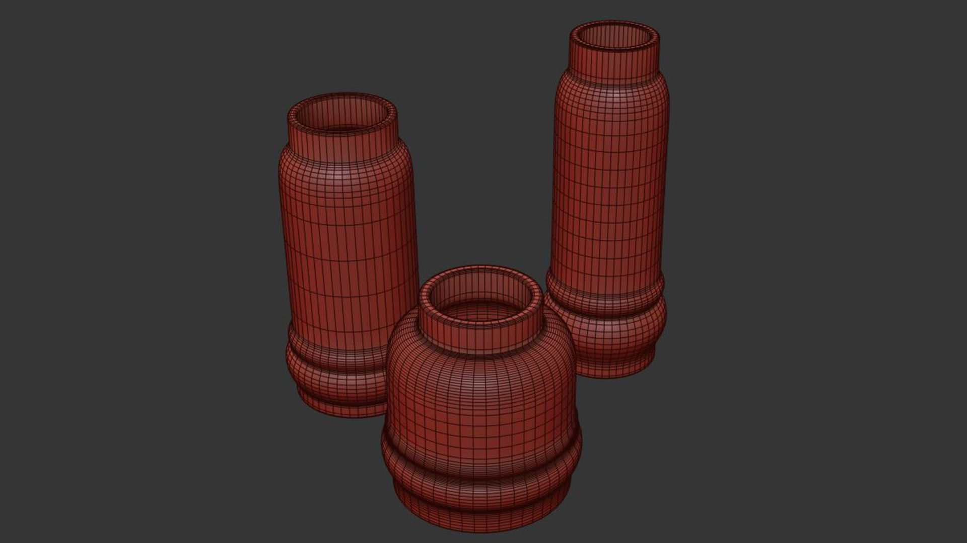 Jayden White Vase 3D model_7