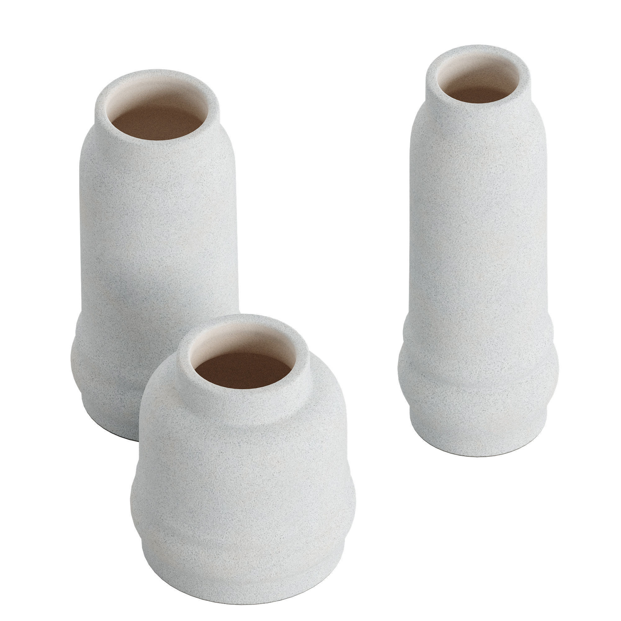 Jayden White Vase 3D model_1