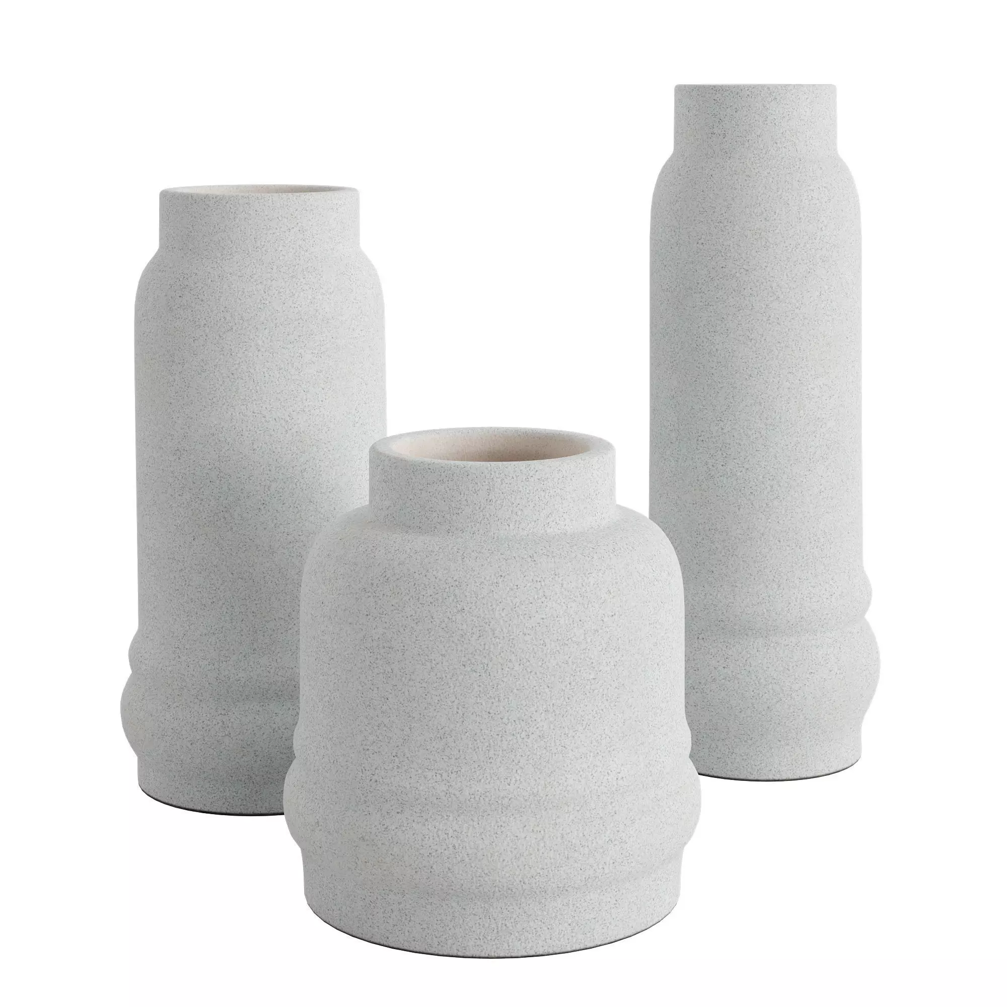 Jayden White Vase 3D model_0