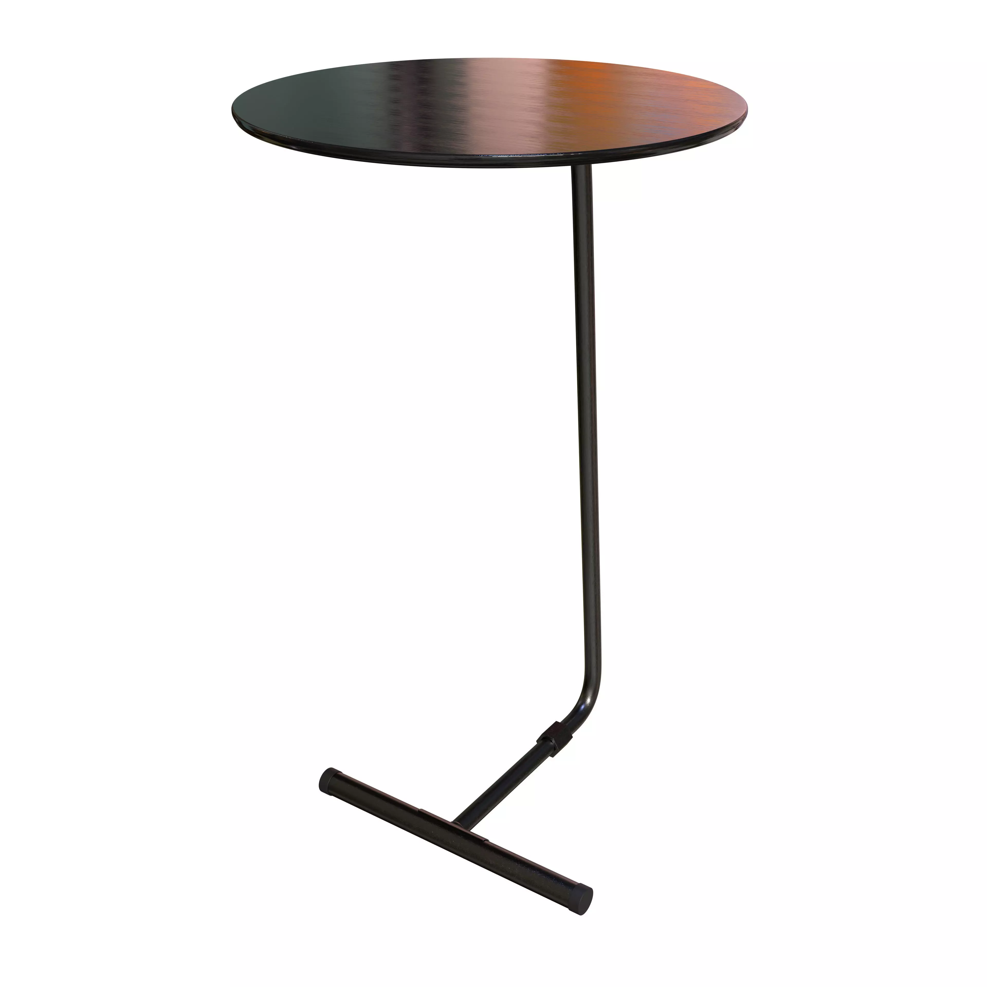 Modern Minimalist Sofa Side Table 3D model_0