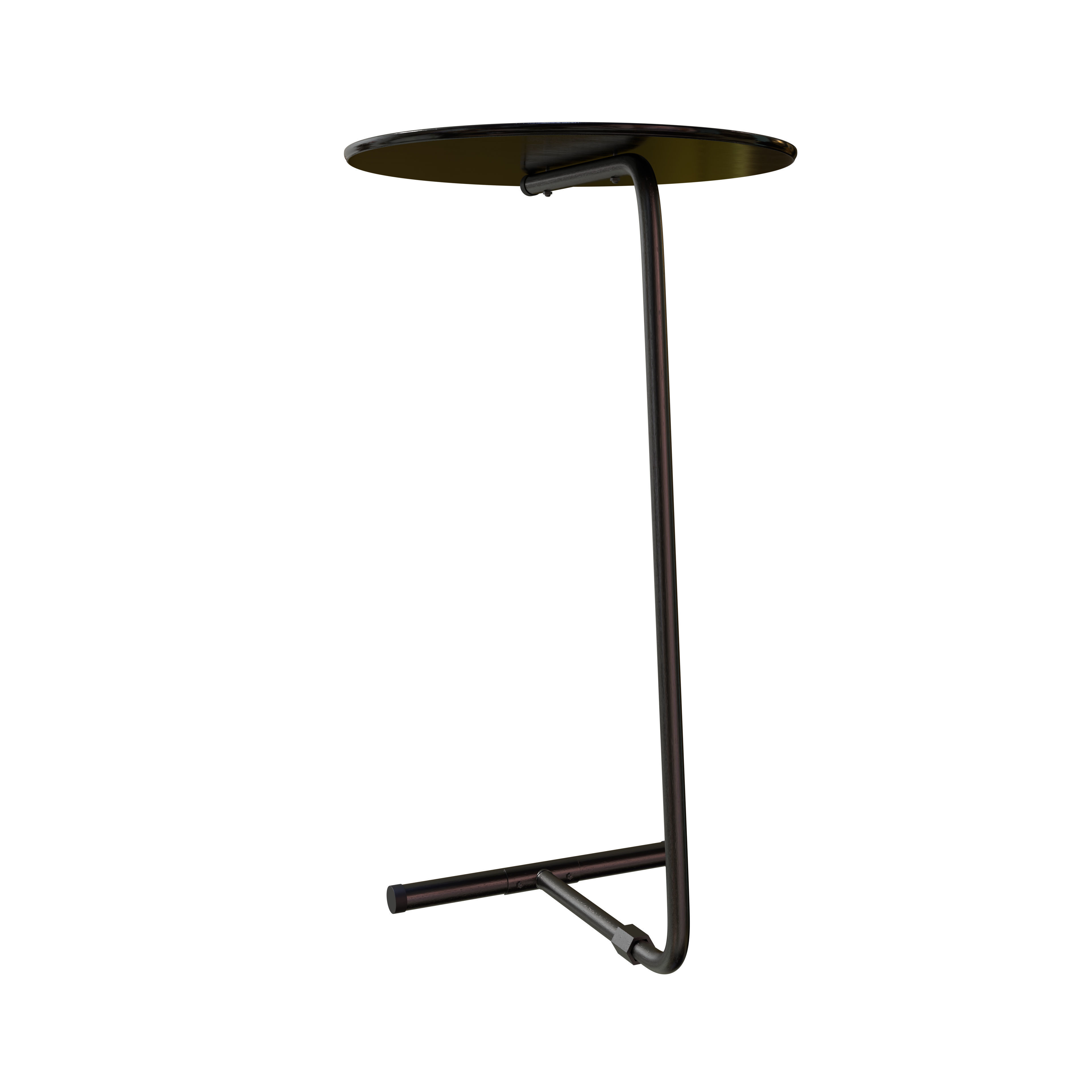 Modern Minimalist Sofa Side Table 3D model_4