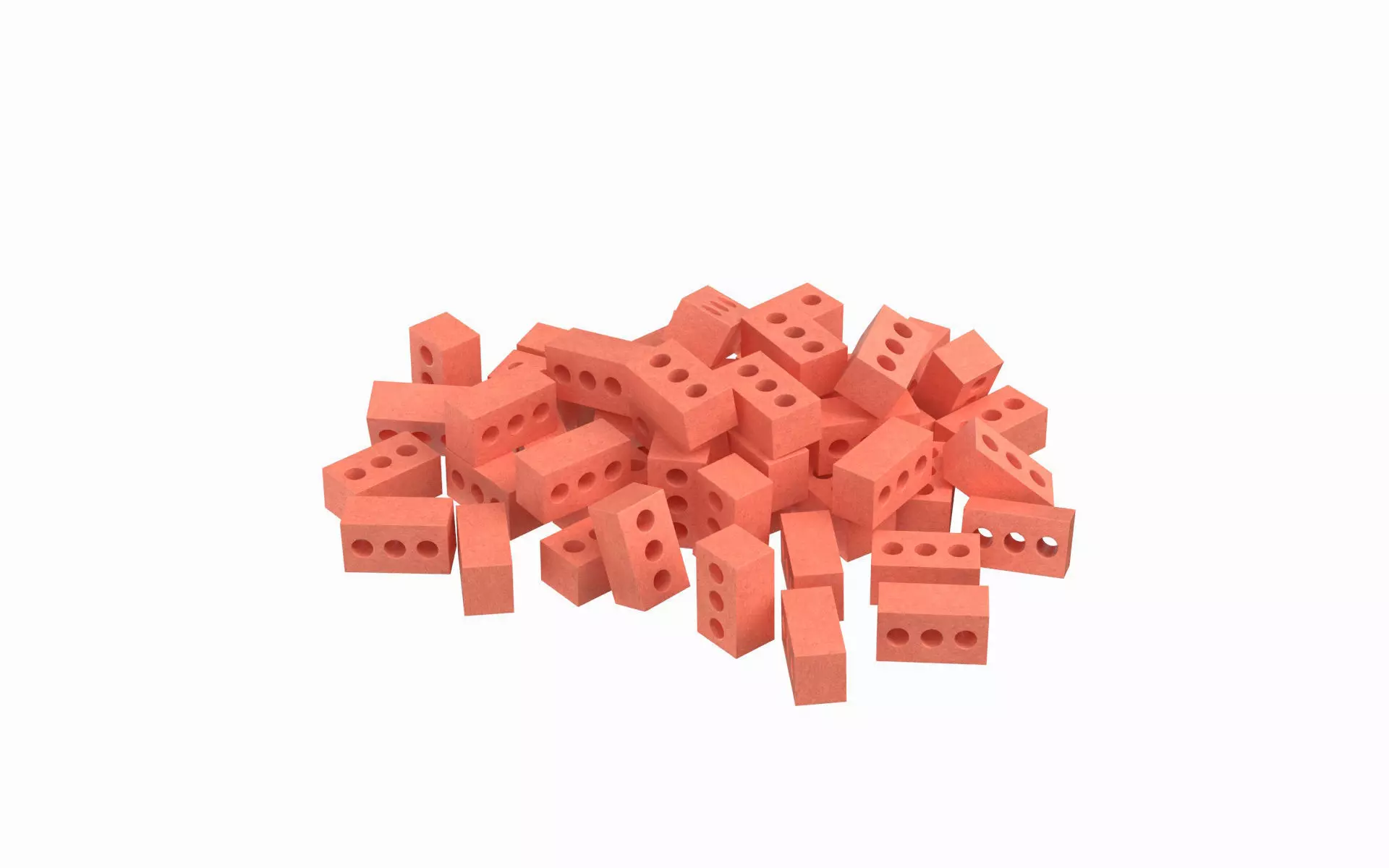 Pile Of Concrete Bricks 3D model_0