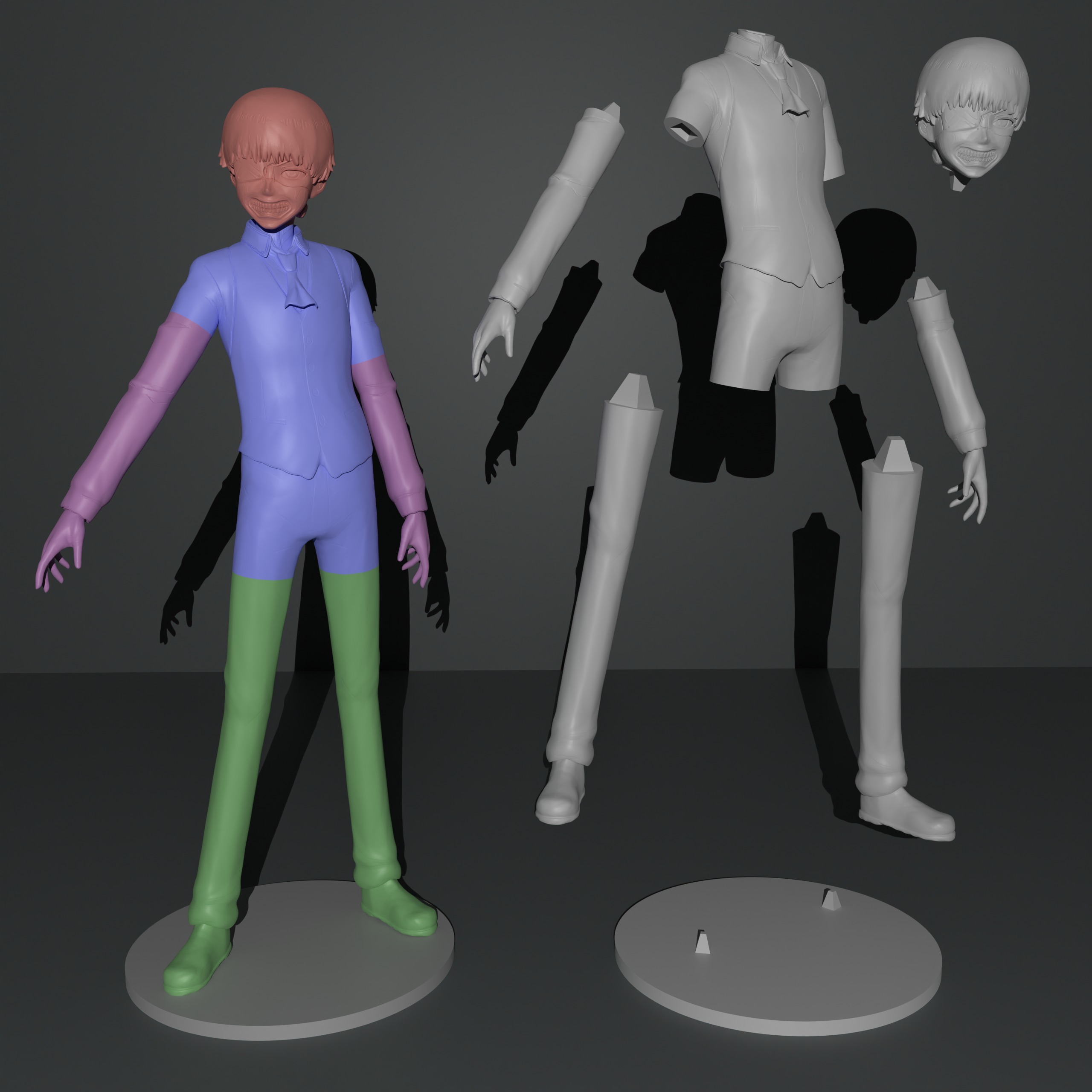 Ken Kaneki 3D print model_12