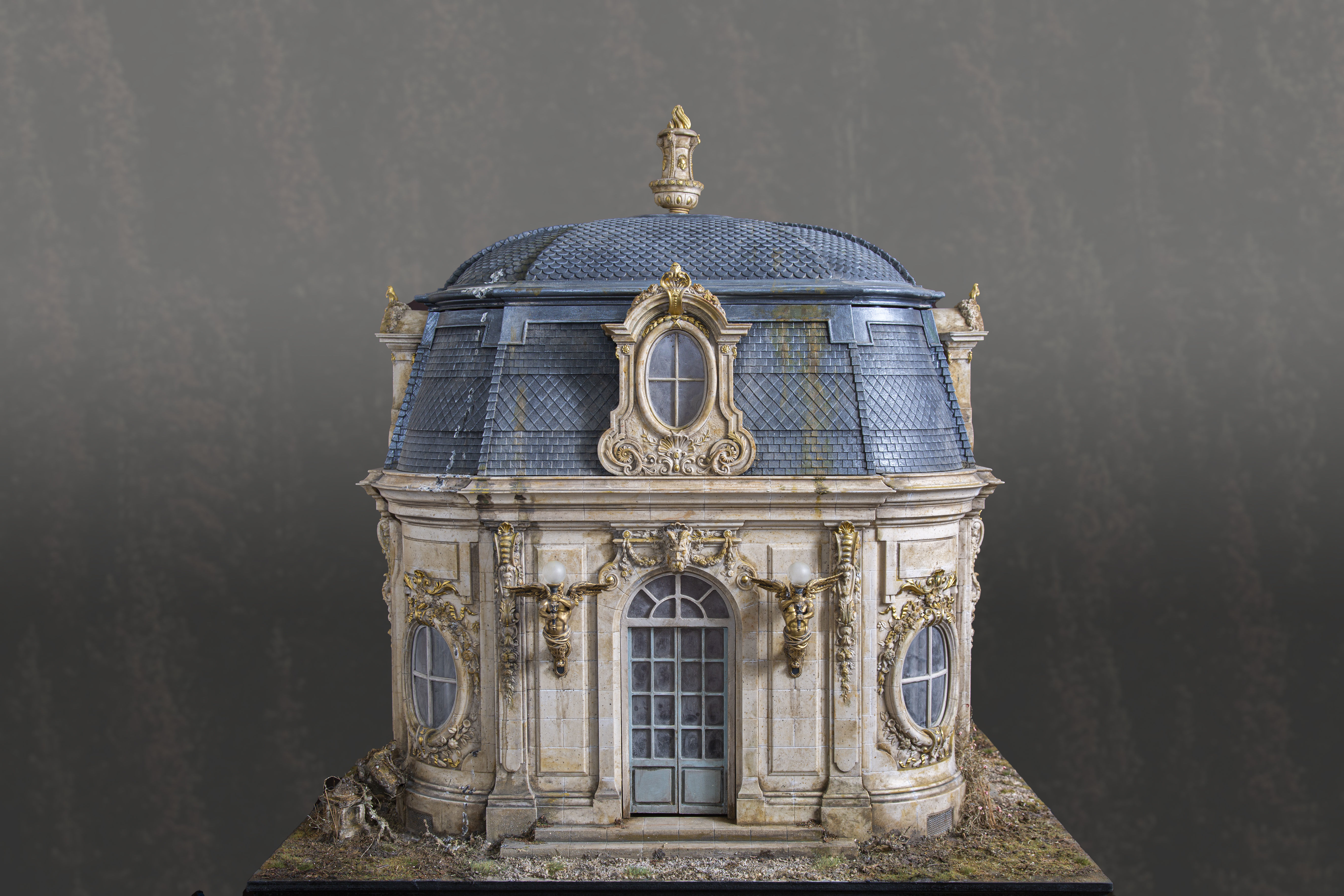 French Folly Ornate Building Chateau castle Palace 3D printable  3D print model_0