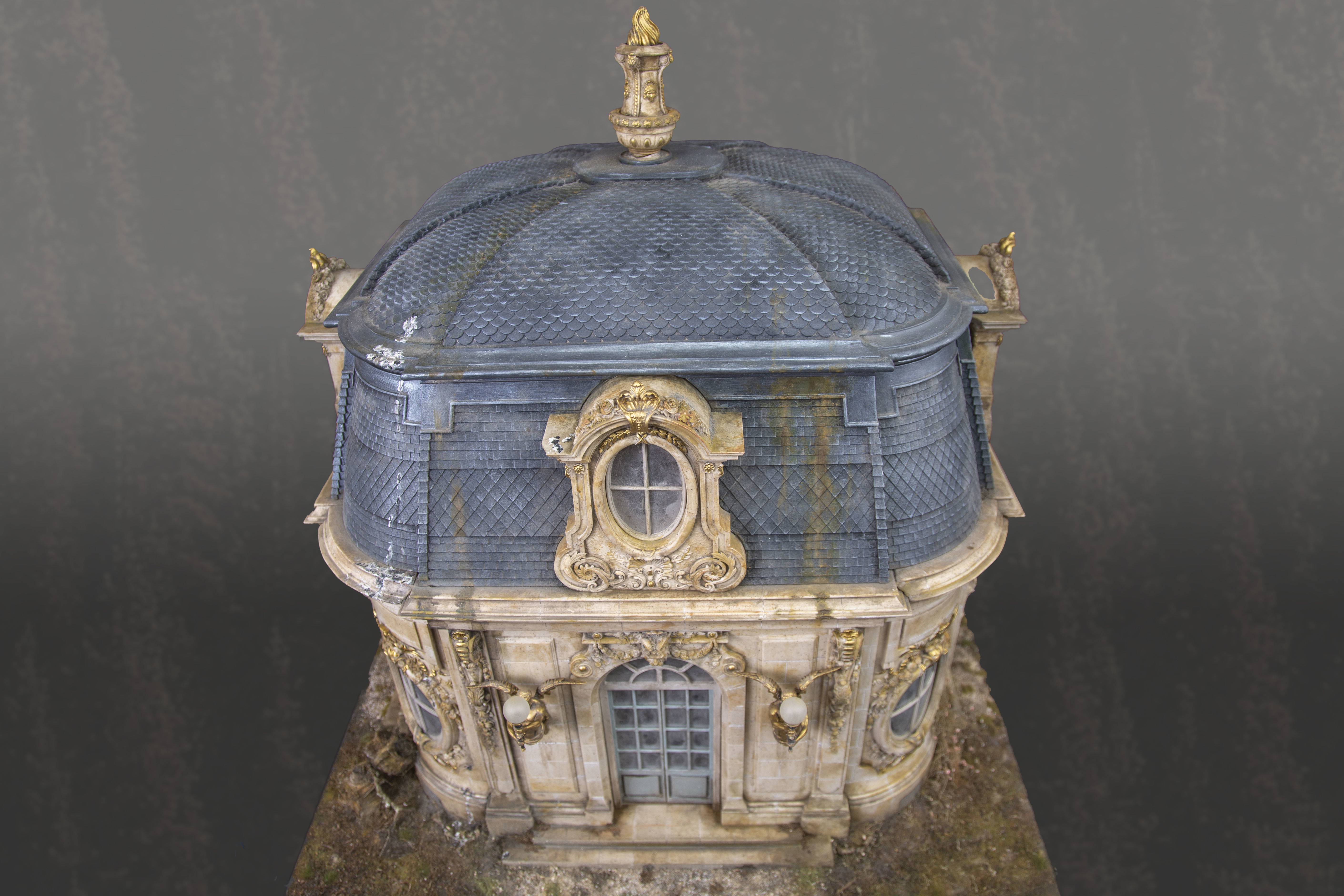 French Folly Ornate Building Chateau castle Palace 3D printable  3D print model_15