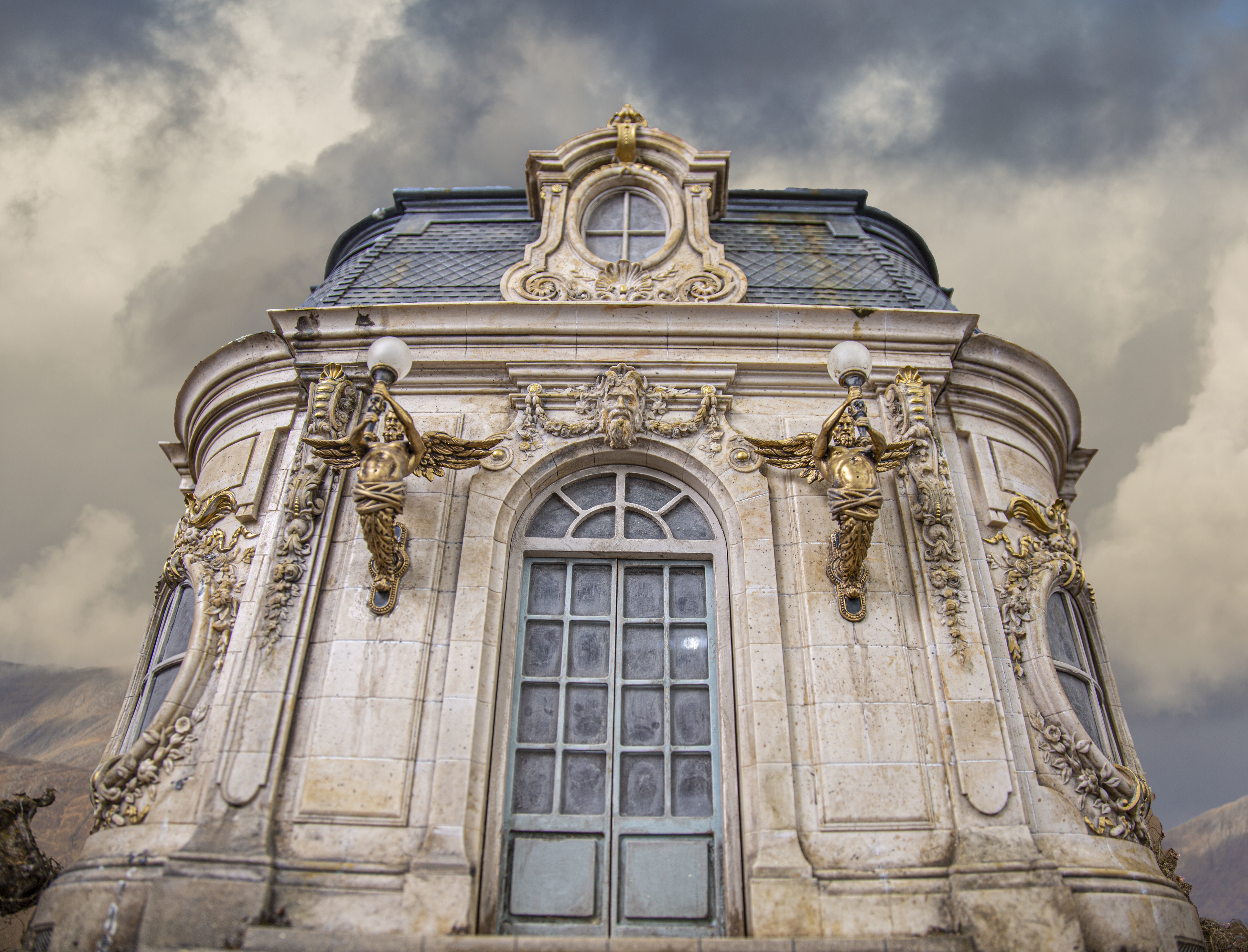 French Folly Ornate Building Chateau castle Palace 3D printable  3D print model_11