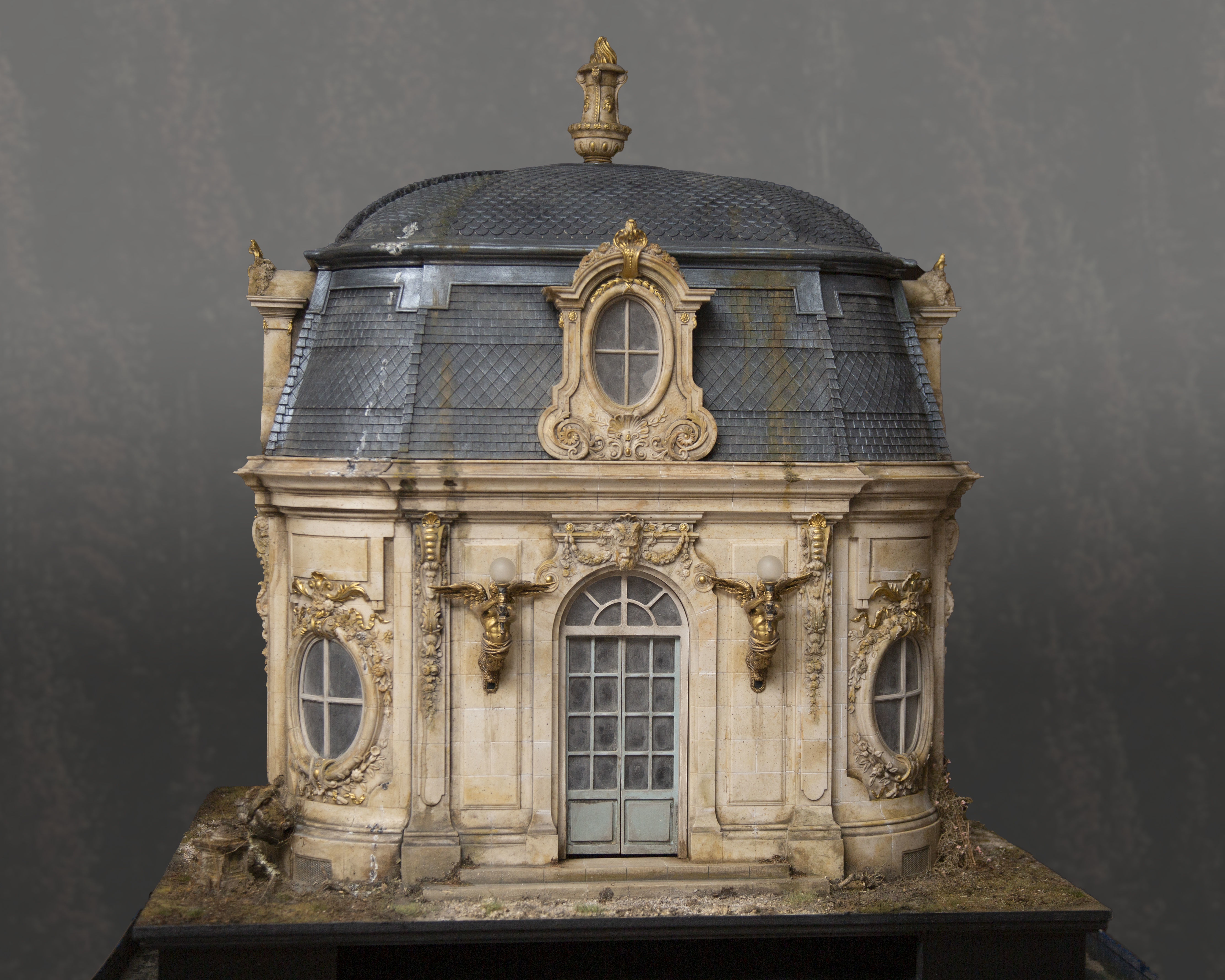 French Folly Ornate Building Chateau castle Palace 3D printable  3D print model_9