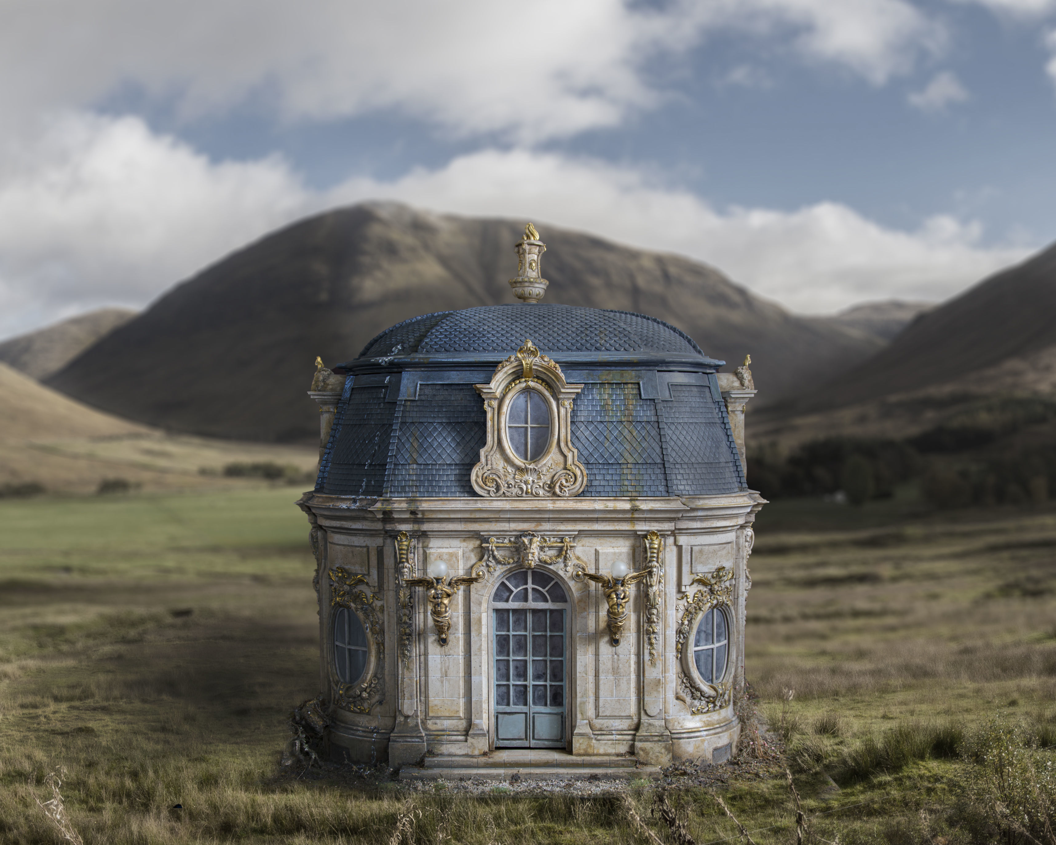 French Folly Ornate Building Chateau castle Palace 3D printable  3D print model_21