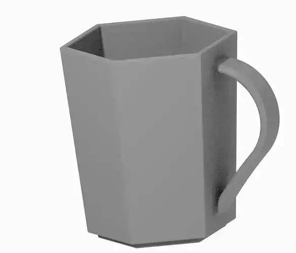 Hexagonal Coffee Cup 3D print model