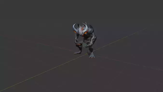 Magma Mutant Monster - High-Quality Game-Ready