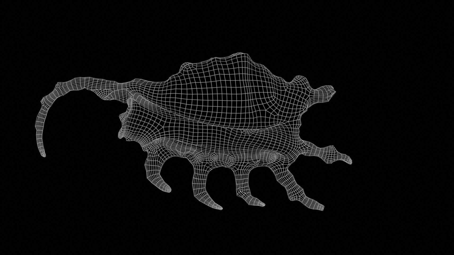 Strombidae Lambis Scorpius Indomaris Seashell Low-poly 3D model_11