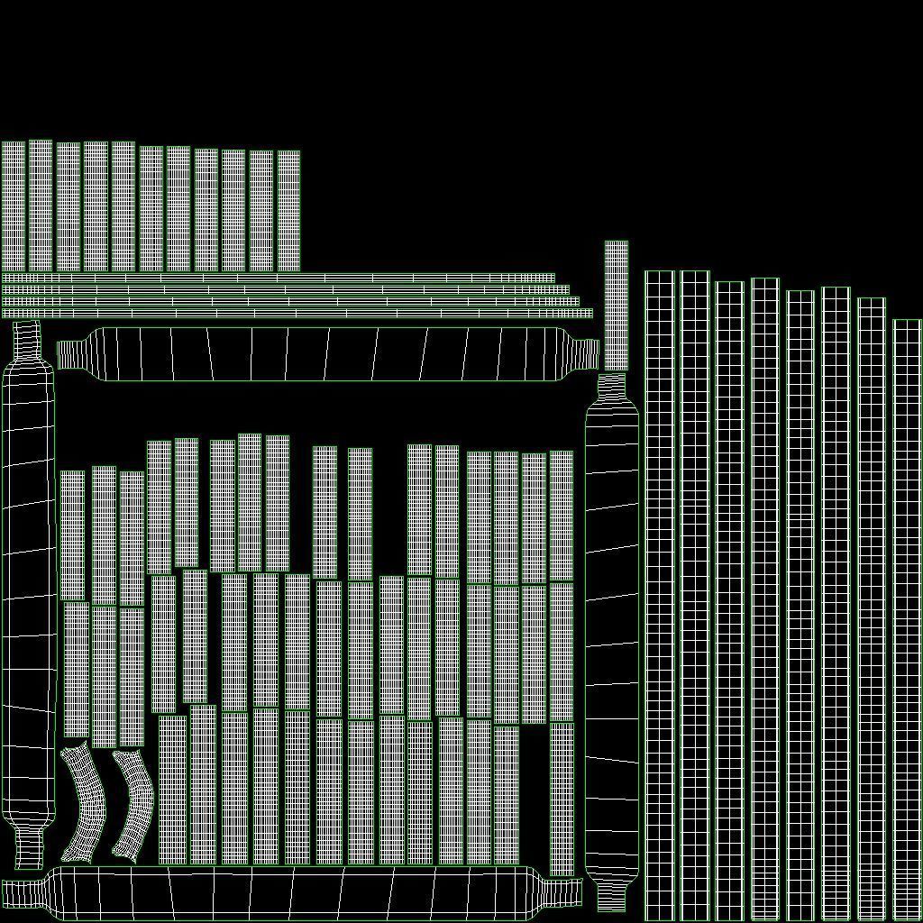 Camera Bag Black Low-poly 3D model_11