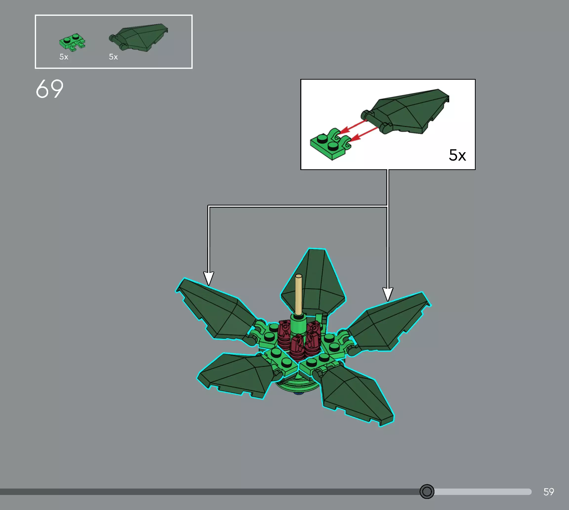 TwindBricks3D - 10370 Poinsettia 3D print model_52