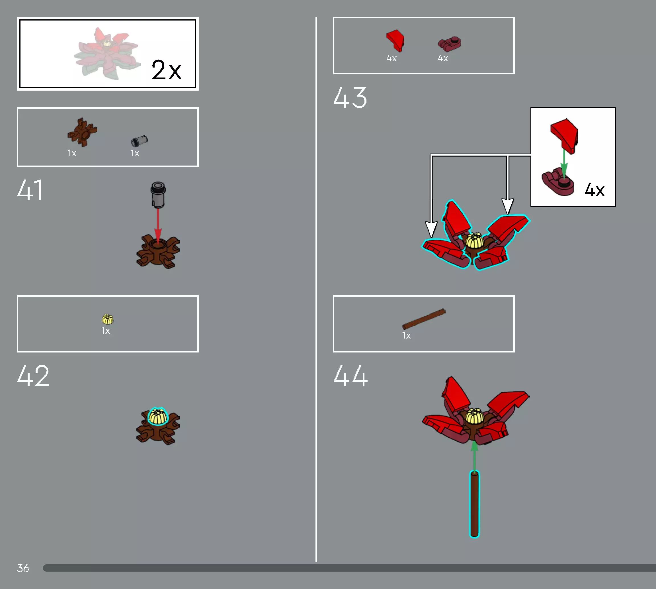 TwindBricks3D - 10370 Poinsettia 3D print model_30