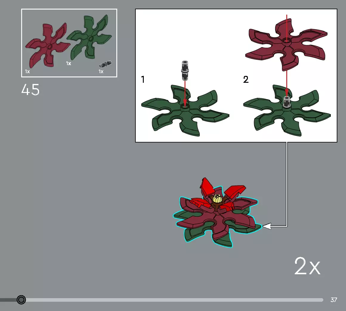 TwindBricks3D - 10370 Poinsettia 3D print model_31