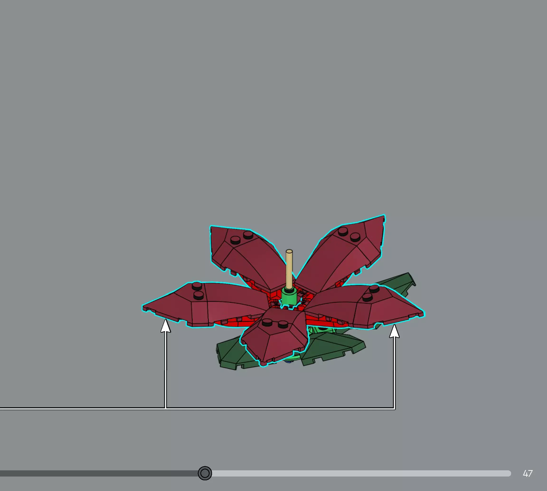 TwindBricks3D - 10370 Poinsettia 3D print model_43