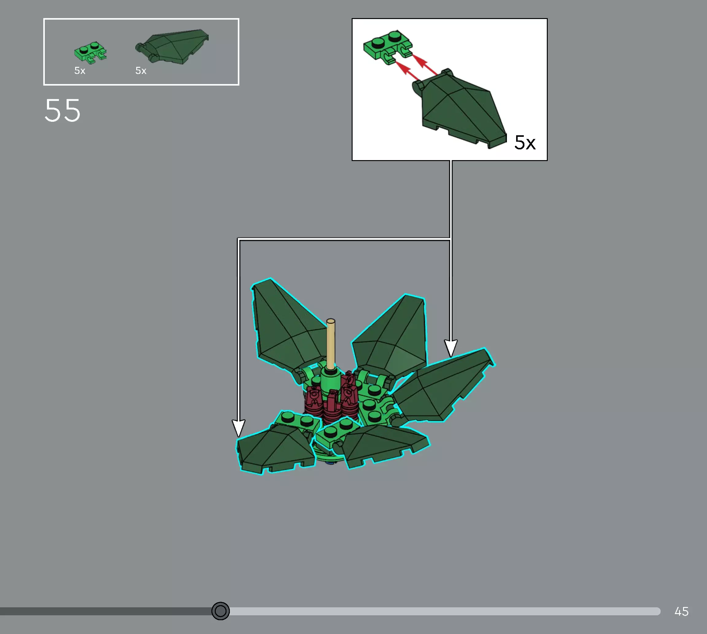 TwindBricks3D - 10370 Poinsettia 3D print model_38