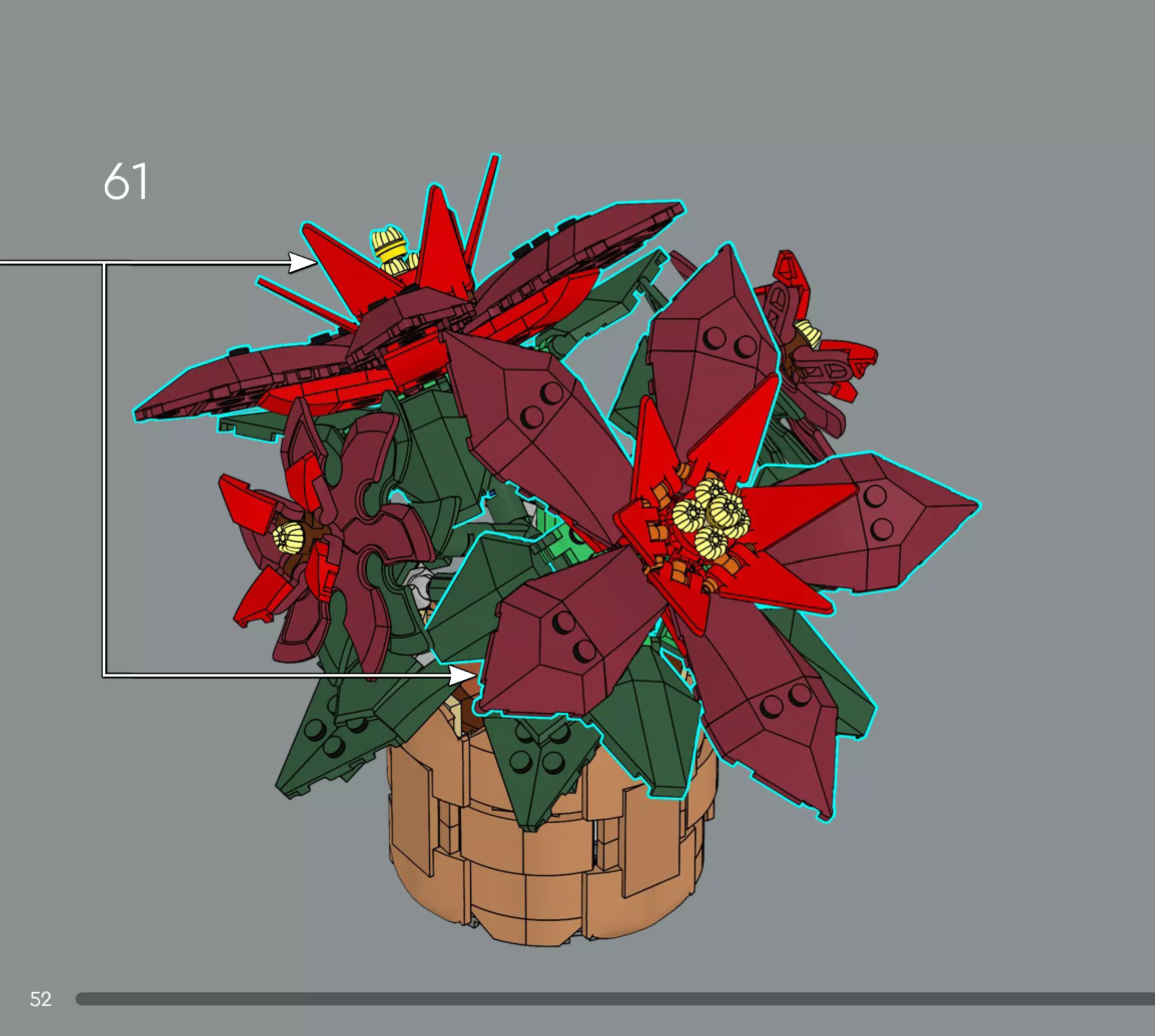 TwindBricks3D - 10370 Poinsettia 3D print model_57