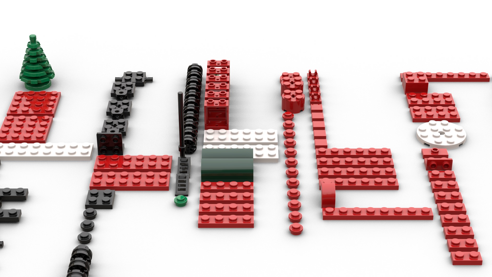 TwindBricks3D - 40138 Christmas Train 3D print model_1