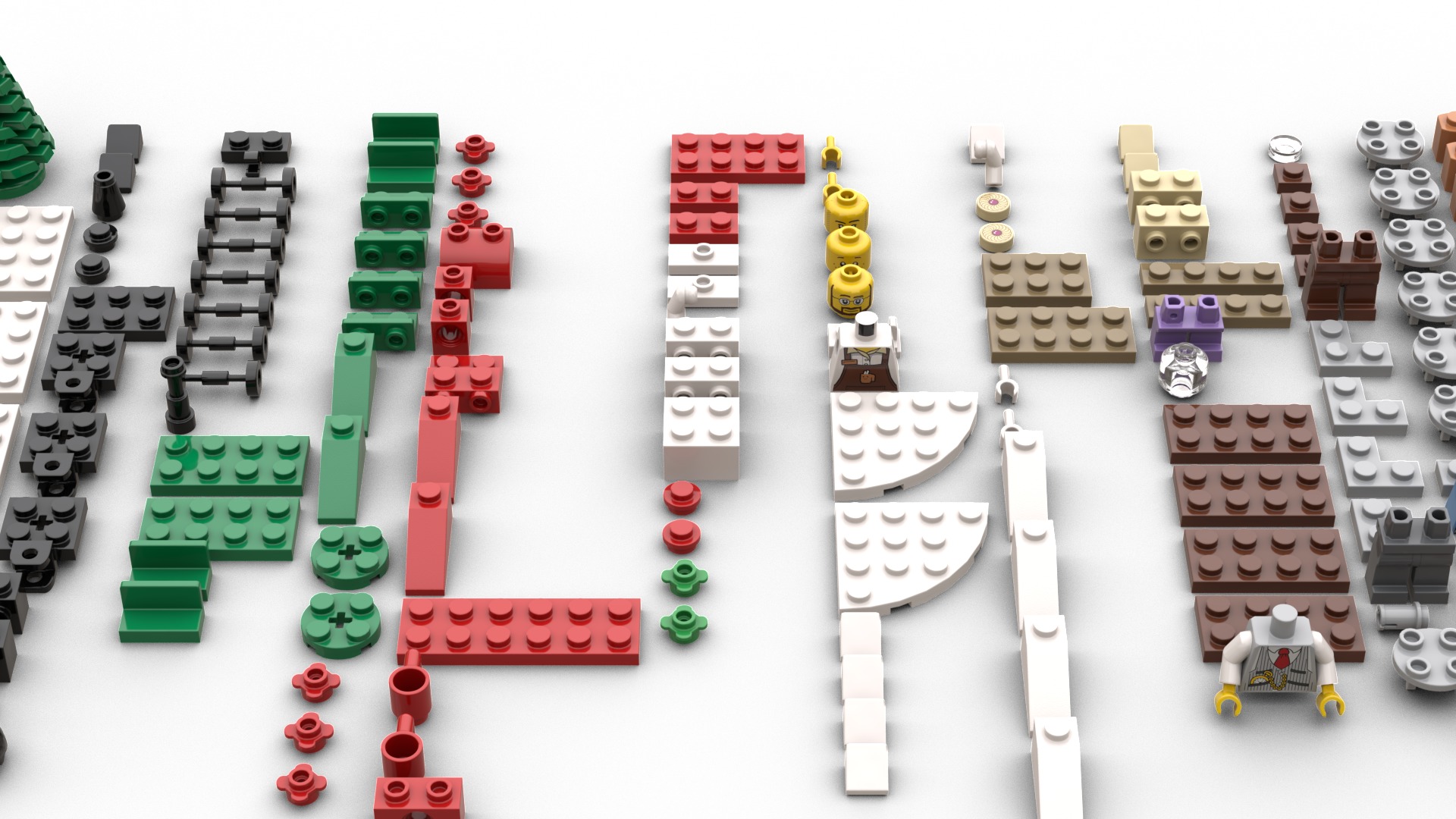 TwindBricks3D - 40262 Christmas Train Ride 3D print model_1