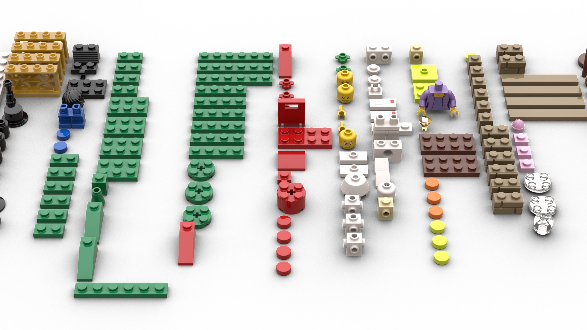 TwindBricks3D - 40263 Christmas Town Square 3D print model_1