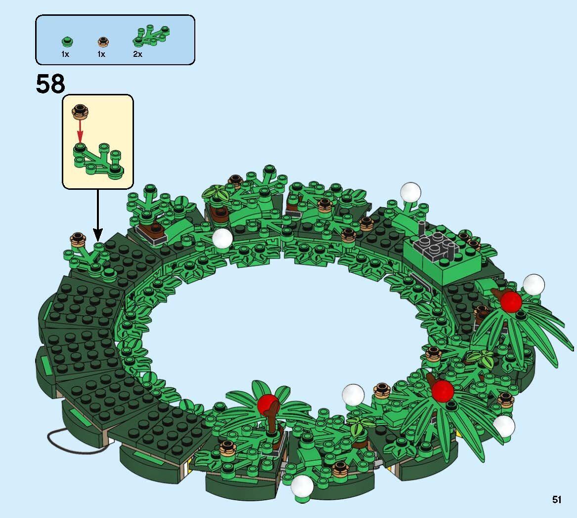 TwindBricks3D - 40426 Christmas Wreath 2-in-1 3D print model_49