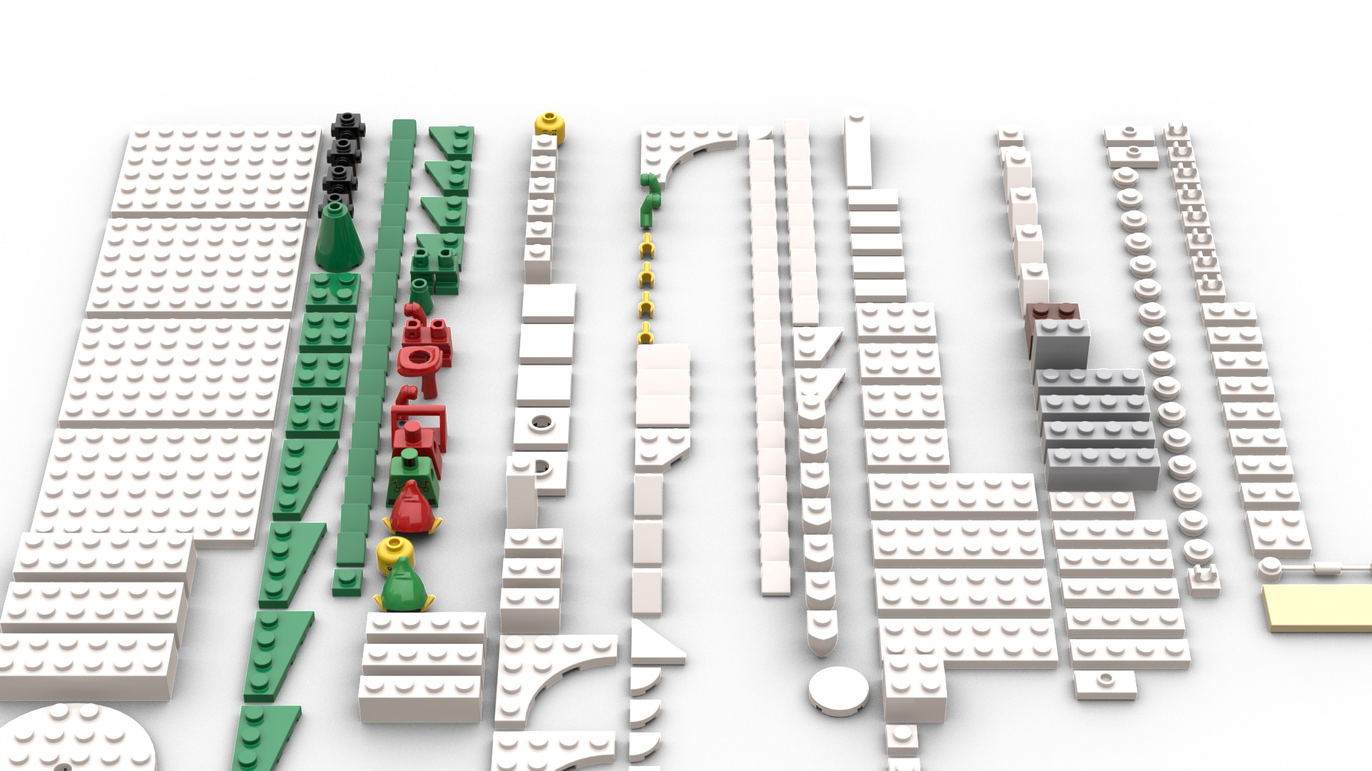 TwindBricks3D - 40564 Winter Elves Scene 3D print model_1